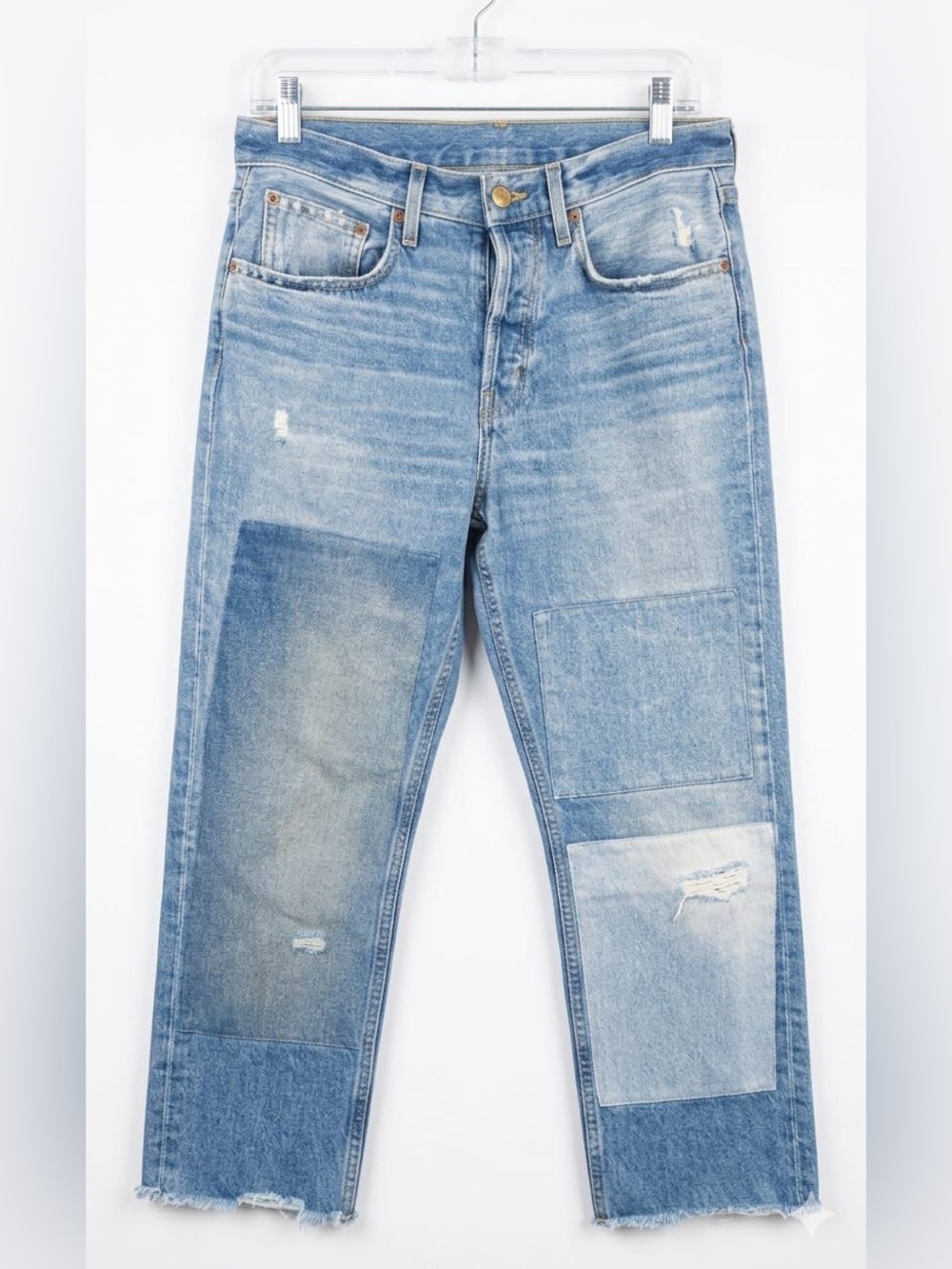 B SIDES Denim Patchwork Jeans Sz 27